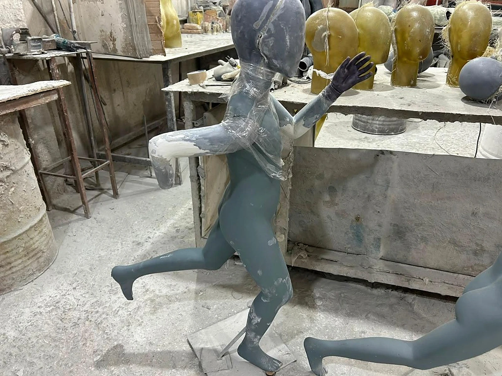 Prototipagem da pose de corrida na fábrica da EXART
